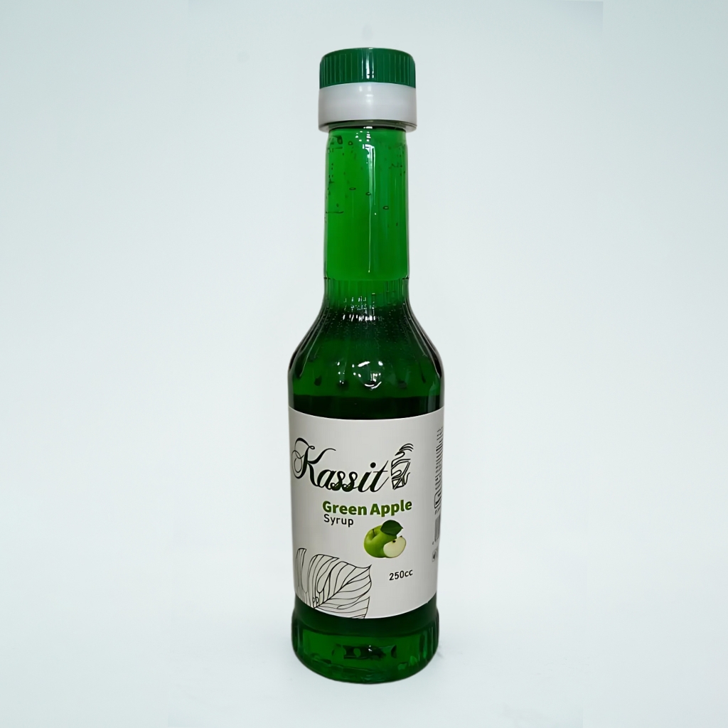 syrup-green-apple-kassit-330g سیروپ سیب سبز اسپشیال کاسیت330 گرمی