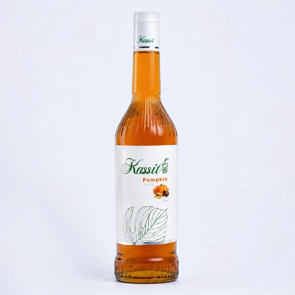 pumpkin-syrup-1000g-kassit خرید سیروپ پامکین (کدو حلوایی) 1000 گرم کاسیت