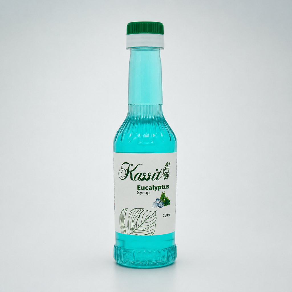 eucalyptus-syrup-kassit خرید سیروپ نعنا یخی 330 گرم